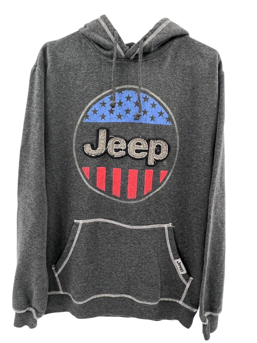 Jeep USA Oval Flag Accent Hoodie